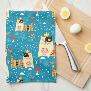 Linge De Cuisine Chats, Hippie, Chats Bohème et Esprit Libre