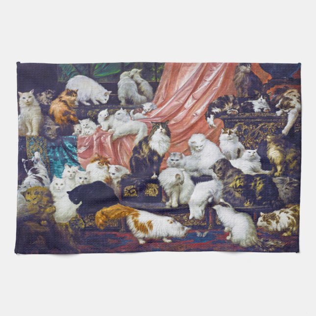 Linge De Cuisine Chats (Les amoureux de ma femme), Carl Kahler (Horizontal)