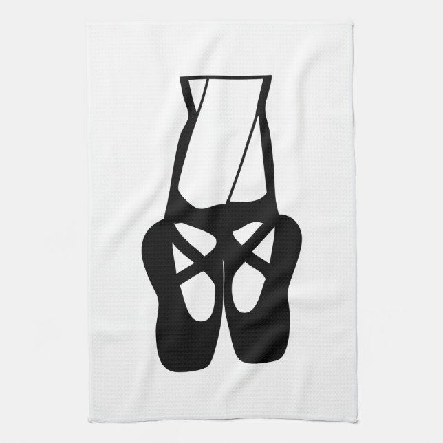 Linge De Cuisine Chaussons Bleu Noir En Pointe (Vertical)