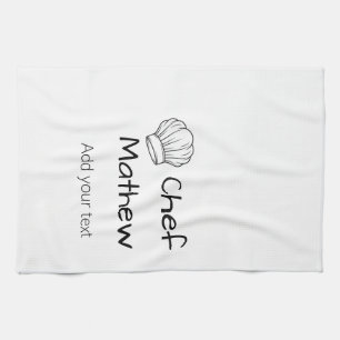 Linge De Cuisine Chef cuisinier ajouter nom texte hommes cuisine bo