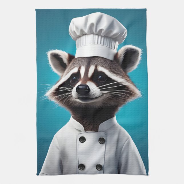 Linge De Cuisine Chef Raccoon (Vertical)