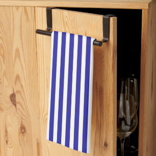 Linge De Cuisine Chef Rayure Bleu Blanc