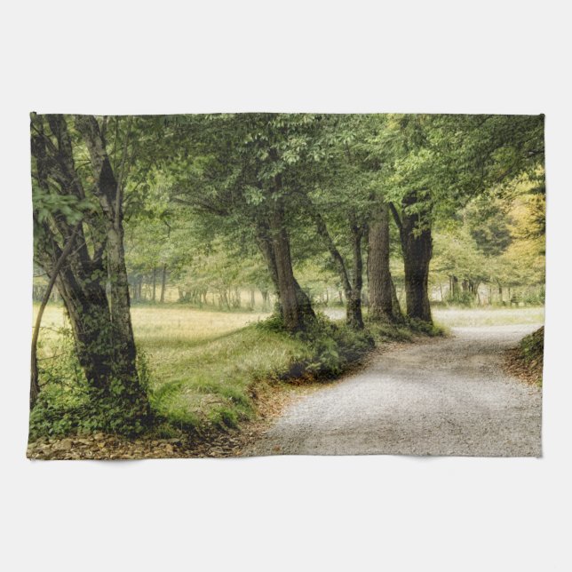 Linge De Cuisine Chemin dans le pays (Horizontal)