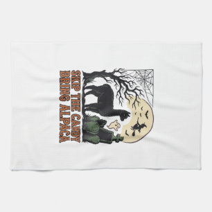 Linge De Cuisine Chemise d'alpaga Halloween Mignon Fantomatique Ani