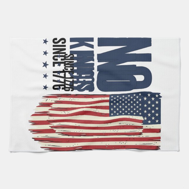 Linge De Cuisine Chemise de conception de drapeau patriotique sans  (Horizontal)