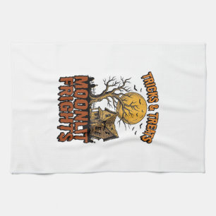 Linge De Cuisine Chemise de nuit d'arbre vintage de lune hantée d'H