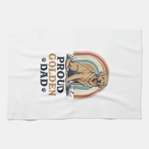 Linge De Cuisine Chemise de papa Golden Retriever Cadeau de père de