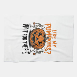 Linge De Cuisine Chemise drôle de squelette de citrouille d'Hallowe