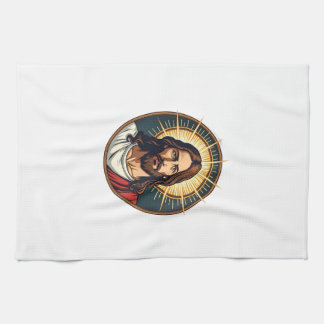 Linge De Cuisine Chemise Messiah Sunburst Seal Gravure Vintage 2