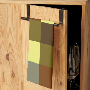 Linge De Cuisine Chèque de bison coloré À damiers Motif