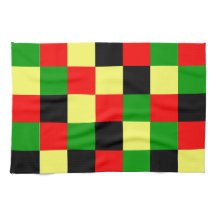 Chèques rouges, jaunes, noirs et verts