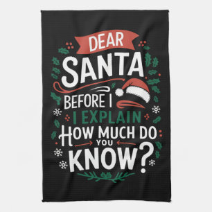 Linge De Cuisine Cher Père Noël avant que je n'explique combien en 