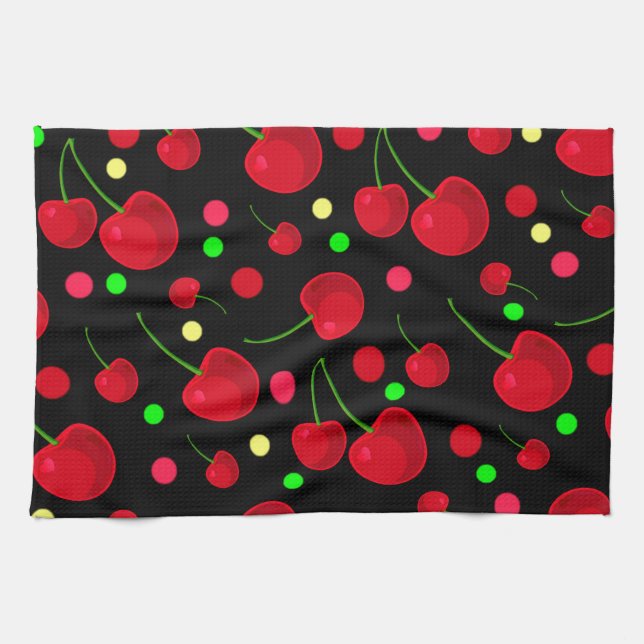 LINGE DE CUISINE CHERRIES PLUS (Horizontal)