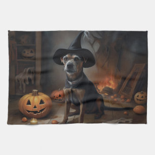 Linge De Cuisine Chesapeake Bay Terrier Citrouille Halloween effray