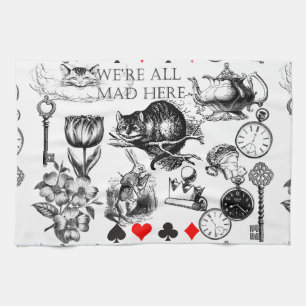 Linge De Cuisine cheshire cat classique alice dans l'art du pays de