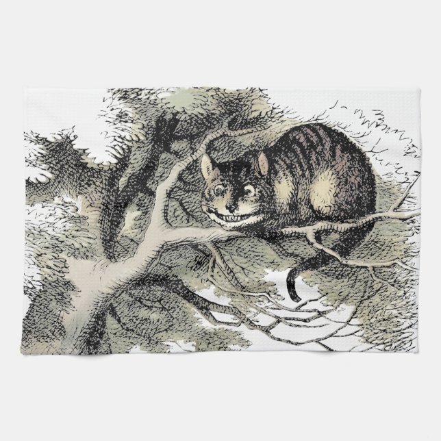 Linge De Cuisine Cheshire Chat Alice Wonderland Classic (Horizontal)