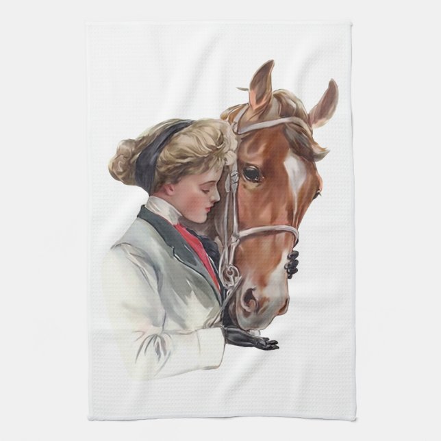 Linge De Cuisine Cheval favori (Vertical)