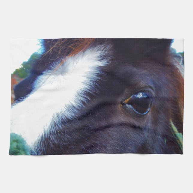Linge De Cuisine cheval miniature gros plan (Horizontal)