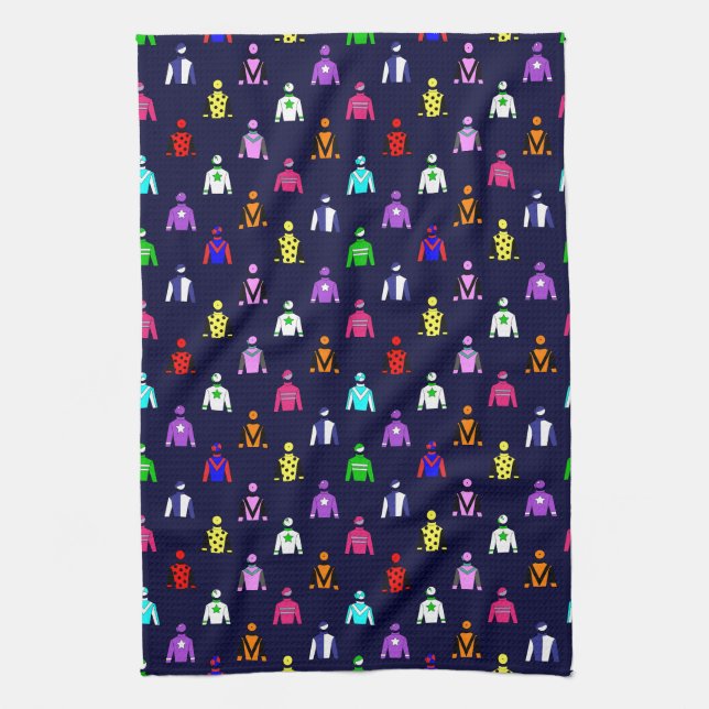 Linge De Cuisine Cheval Racing Jockey Soies (Vertical)