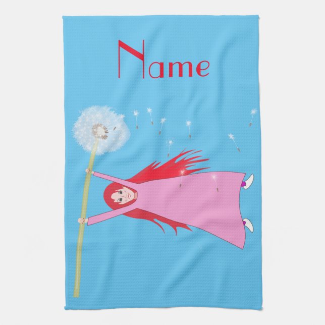 Linge De Cuisine Cheveux roux Dandelion Girl Thunder_Cove (Vertical)