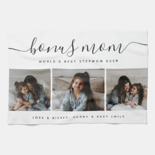Linge De Cuisine Chic Love Black & White Photo Stepmamie Fête des m