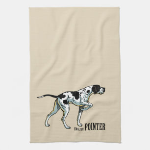 Linge De Cuisine Chien anglais d'indicateur