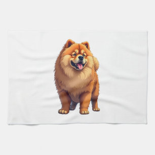 Linge De Cuisine Chien Chow Chow Race de Chien Chinois pour un Co C