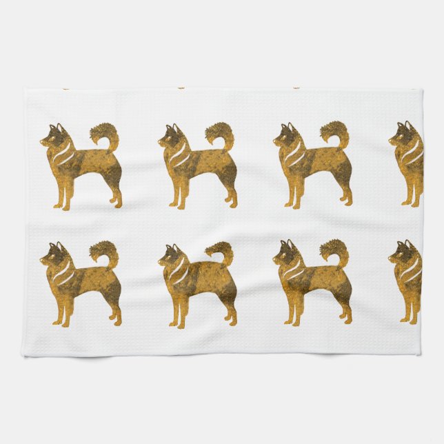 Linge De Cuisine Chien d'or Towel Husky (Horizontal)