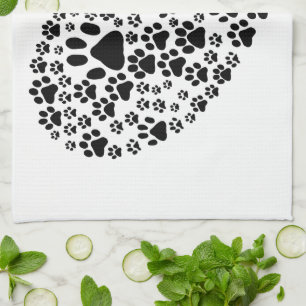 Linge De Cuisine Chien Paws, Chiot Paws, Animal Paws, Coeur, Animal