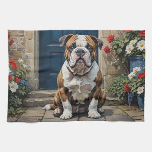 Linge De Cuisine Chien-taupe anglais mignon et coloré