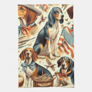 Linge De Cuisine Chien vintage sans soudure