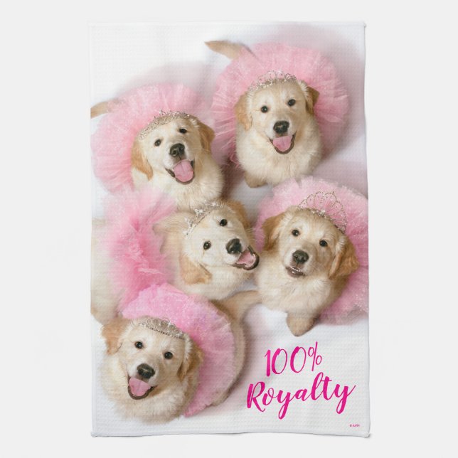 Linge De Cuisine Chiens de Tiaras (Vertical)
