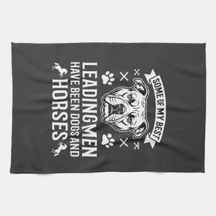 Linge De Cuisine Chiens Et Chevaux Menaçant Les Hommes