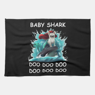 Linge De Cuisine Chiffre de taureau français | Baby Shark Doo Doo D