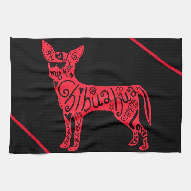 LINGE DE CUISINE "CHIHUAHUA" (Horizontal)