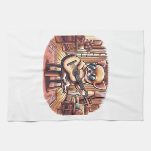 Linge De Cuisine Chihuahua cool joue de la guitare classique