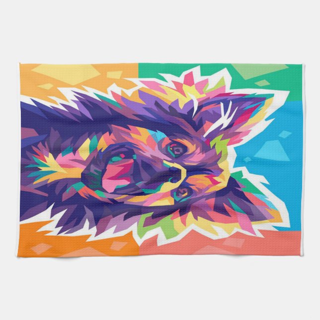 Linge De Cuisine CHIHUAHUA POP ART_Amoureux des chiens (Horizontal)