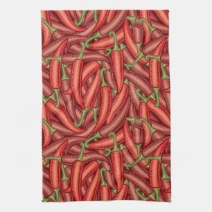 Linge De Cuisine Chili Peppers