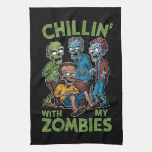 Linge De Cuisine Chillin Avec Mes Zombies Halloween Garçons Enfants