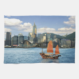 Linge De Cuisine Chine; Hong Kong; le port de Victoria; port;A