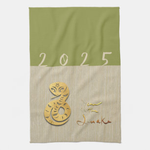 Linge De Cuisine Chinese Snake Year 2025 choisir la couleur KT