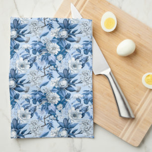 Linge De Cuisine Chinoserie bleu et blanc Série Design 3