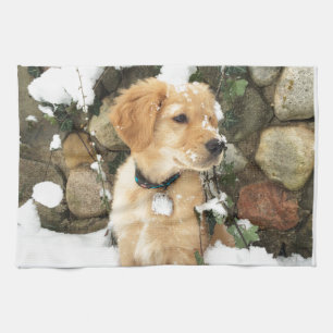 Linge De Cuisine Chiot à neige