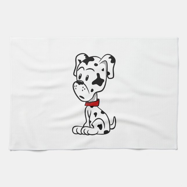 Linge De Cuisine Chiot dalmate (Horizontal)