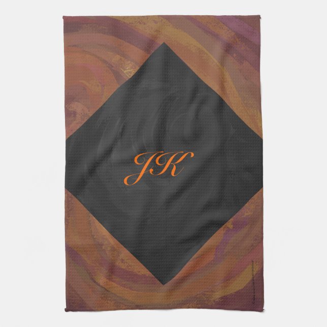 Linge De Cuisine Chocolat Carmel Swirl (Vertical)