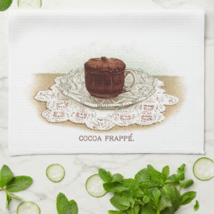 Linge De Cuisine chocolat chaud victorien vintage cacao élégant