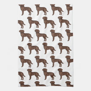 Linge De Cuisine Chocolat Labrador Retriever Brown Lab Dog Motif