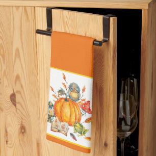 Linge De Cuisine Chouette Citrouille et grenouille