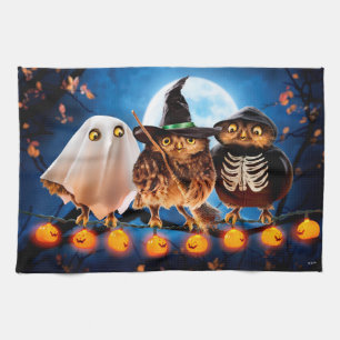 Linge De Cuisine Chouette d'Halloween