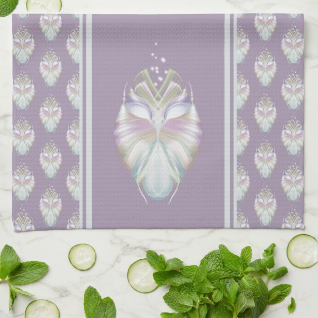 Linge De Cuisine Chouette Oracle Pastel Purple (Plié)